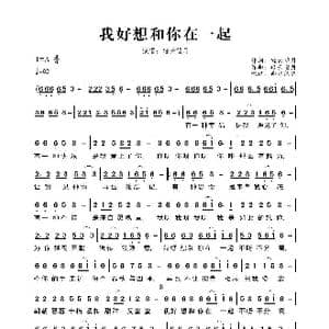 我好想和你在一起_歌曲简谱_词曲:轻云望月 轻云望月