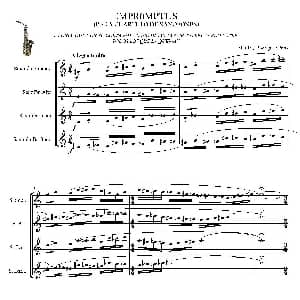 萨克斯谱 | IMPROMTUS 四重奏