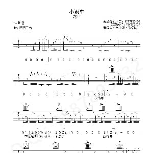 小雨中 吉他谱 赵雷