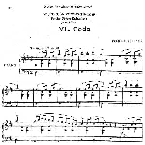 Villageoises 钢琴谱 弗朗西斯 普朗克