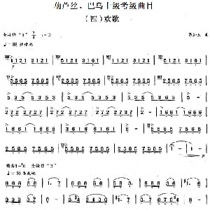巴乌十级考级曲目 欢歌 易加义