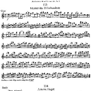 长笛曲谱 | 斯勒新老风格长笛练习重奏曲 第一部分 NO.113 NO.115 Siegfried Thiele S. 斯勒