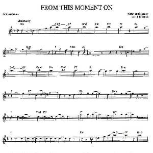 萨克斯谱 | FROM THIS MOMENT ON