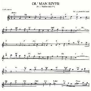 萨克斯谱 | OL'MAN RIVER