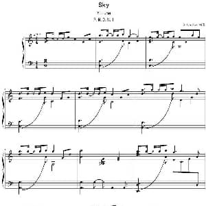 Sky 钢琴谱 Yiruma作曲 SilverRay制谱