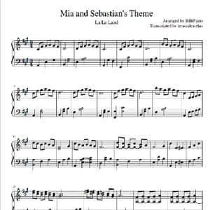 Mia and Sebastian's Theme 爱乐之城_歌谱投稿_词曲:Justin Hurwitz Justin Hurwitz