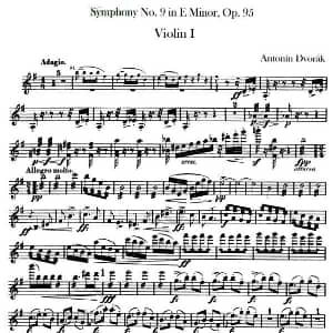 小提琴谱 | Symphony No.9 in E Minor, Op.95