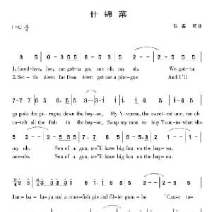什锦菜 美国 _外国歌谱