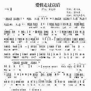 爱情走过以后_歌谱投稿_词曲:唐玉璇 梁伟丰