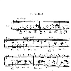 Iberia Suite EL PUERTO 钢琴谱 阿尔贝尼兹