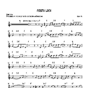 萨克斯谱 | Fiesta Loca 次中音萨克斯