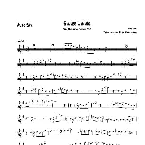萨克斯谱 | Silver Lining 中音萨克斯