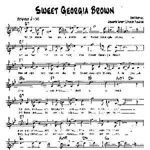 SWEET GEORGIA BROWN 降B爵士乐谱