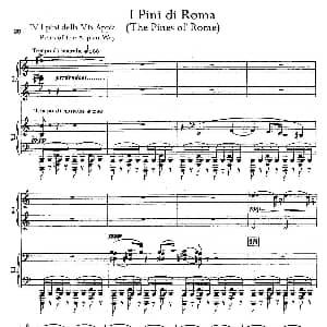 The Pines of Rome 钢琴谱 奥托里诺•雷斯庇基 Ottorino Respighi