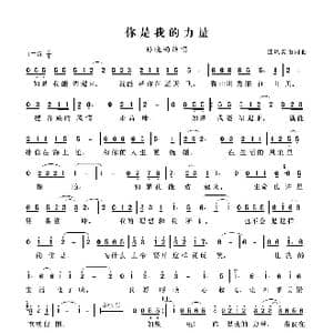 你是我的力量_歌谱投稿_词曲:江风秦雨 江风秦雨