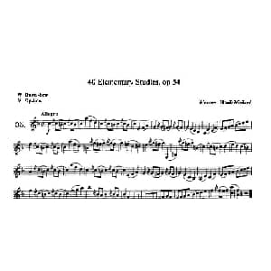 小提琴谱 | 40首小提琴初级技巧练习曲之35 弗朗茨 沃尔法特