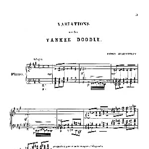 Variations on Yankee Doodle from Miscellenies Op.93 钢琴谱 安东 鲁宾斯坦