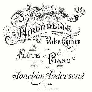 长笛曲谱 | L'Hirondelle.Op.44 长笛 钢琴伴奏