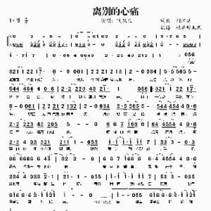 离别的心痛_歌谱投稿_词曲:刘江洪 刘江洪