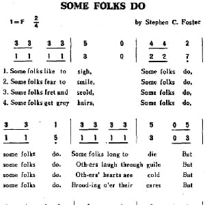 SOME FOLKS DO 美国 _外国歌谱