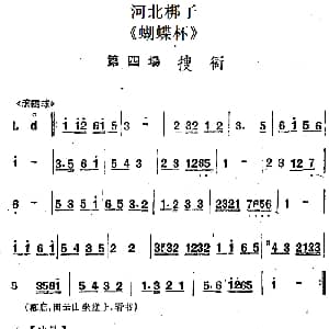 河北梆子 蝴蝶杯 第四场 搜衙