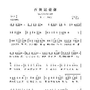 百姓记着你_歌曲简谱_词曲:张金豹 印青