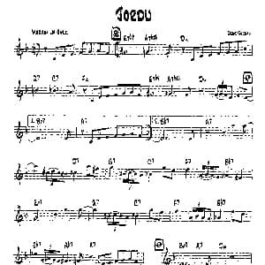 JOROU 降B爵士乐谱