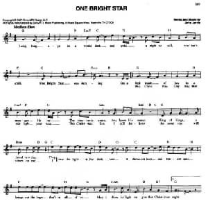 ONE BRIGHT STAR_外国歌谱