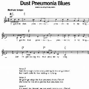 蓝调音乐:Dust Pneumonia Blues_外国歌谱