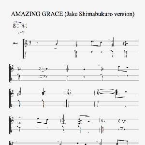 Amazing Grace 吉他谱