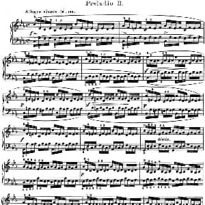 巴赫 平均律钢琴曲集 第一卷 之前奏曲 钢琴谱 巴赫