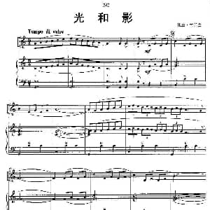 手风琴谱 | 光和影 二重奏 比兹 佐尼