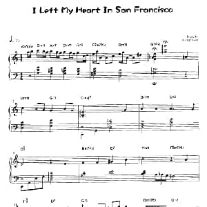 I Left My Heart In San Francisco 钢琴谱