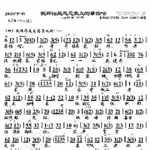 扫松下书 我拜得是忘恩负义的蔡伯喈_歌曲简谱_词曲:暂无 恒流星制谱