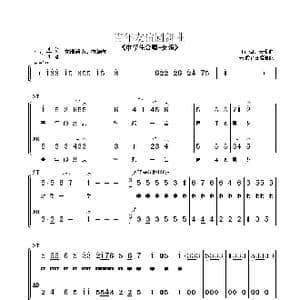 青年友谊圆舞曲_歌曲简谱_词曲: 朱顺宝合唱