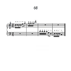 增强手腕及手指弹性的轮指练习 68 钢琴谱