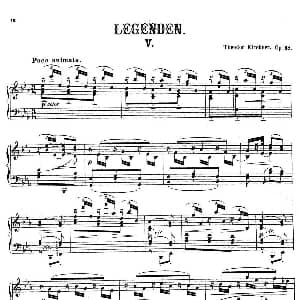 Legenden Op.18 钢琴谱 狄奥多 柯希纳