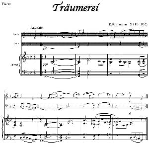 Traumerei 小提琴 大提琴 钢琴伴奏 R.Schumann