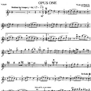 小提琴谱 | OPUS ONE 爵士蓝调