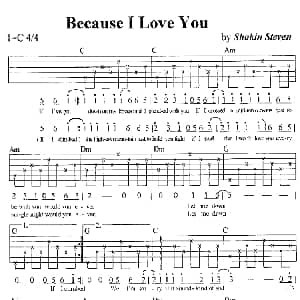 Because I Love You 吉他谱 Shakin Stevens