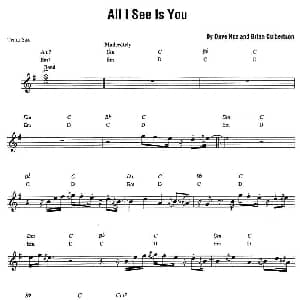 萨克斯谱 | Dave Koz All I see is you 原版次中萨克斯谱 Dave Koz