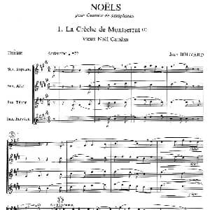 萨克斯谱 | jean Bouvard 编写的6首萨克斯四重奏之一 jean Bouvard