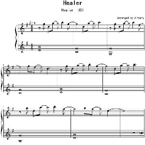 Healer 钢琴谱 Jindamy改编
