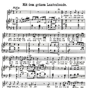 Mit dem brunen Lautenbande_外国歌谱