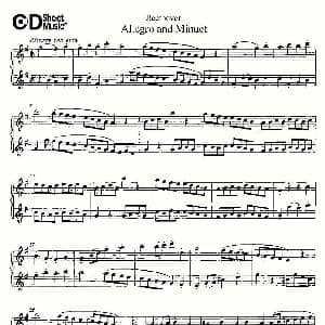 长笛曲谱 | Allegro and Minuet 快板及小步舞曲 Beethoven 贝多芬