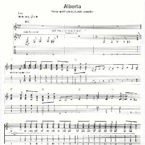 Alberta 吉他谱