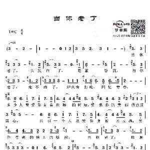 当你老了_歌谱投稿_词曲:威廉 巴特勒 叶芝 赵照 谱曲:赵照,编曲:彭飞