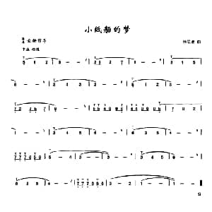 葫芦丝谱 | 小纸船的梦 徐思贤曲 李鹏程选编