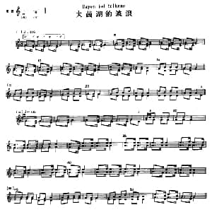 大茵湖的波浪 冬不拉