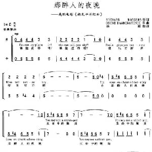 那醉人的夜晚_外国歌谱